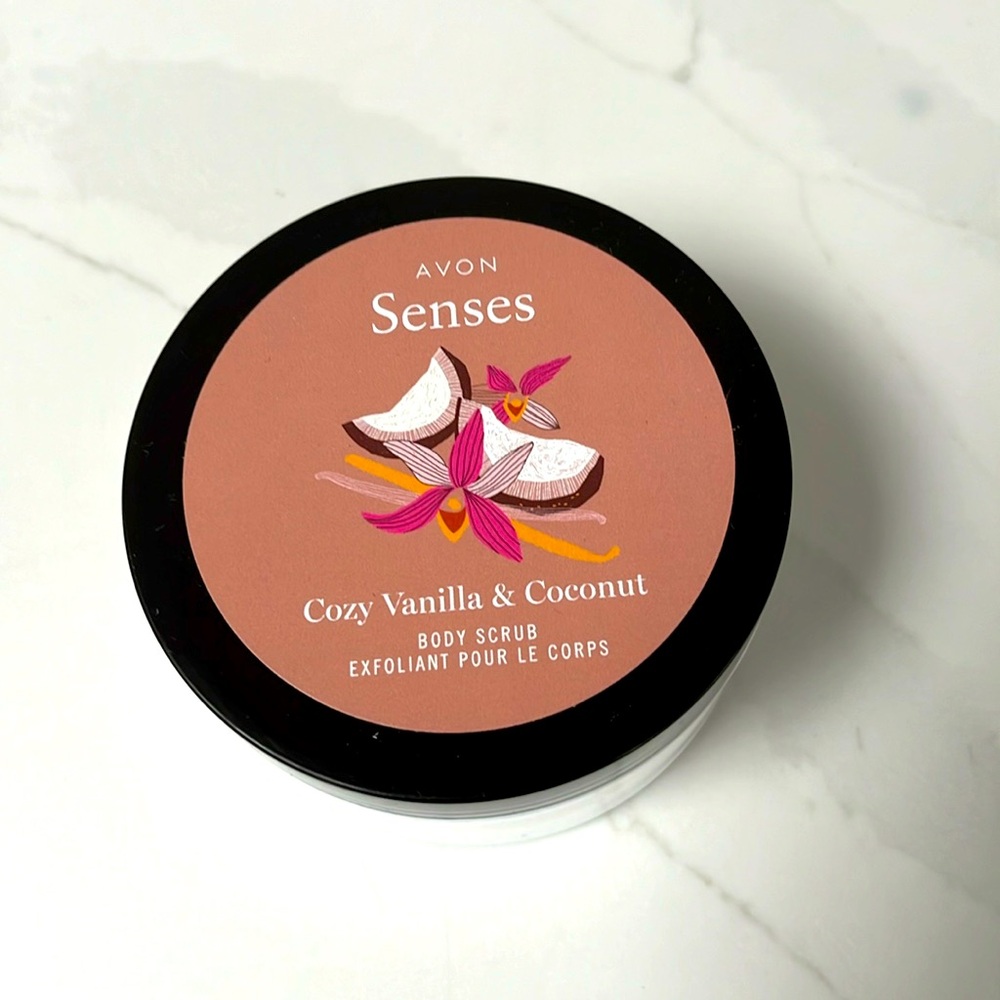 Avon Senses cozy coconut & vani  body scru